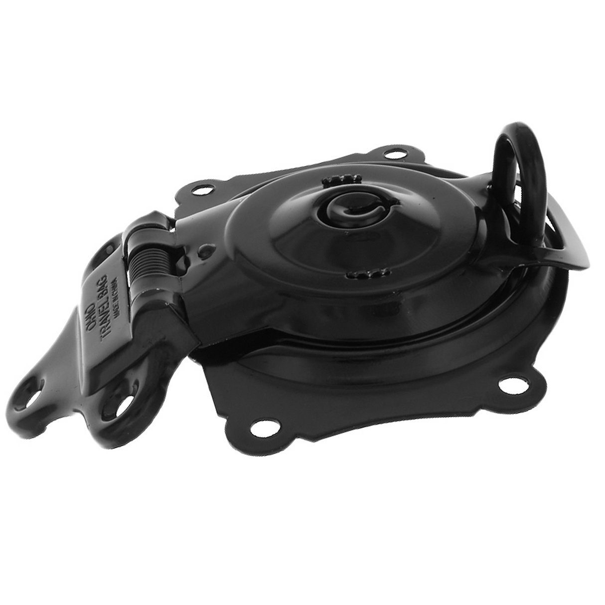Ohio Travel Bag 3 1/2" Black, Large Trunk Lock w/ Spring, Steel, #G-3-BLK G-3-BLK