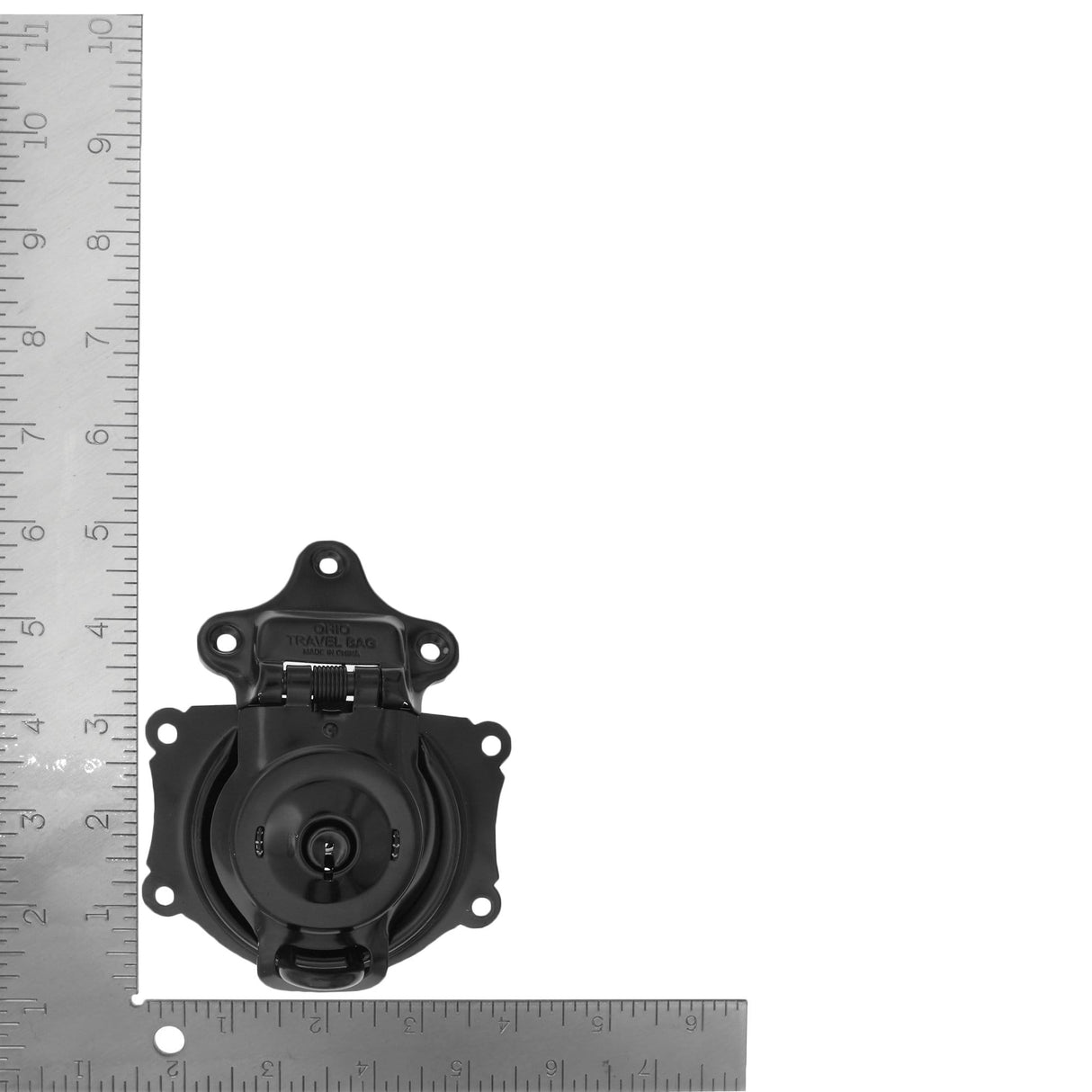 Ohio Travel Bag 3 1/2" Black, Large Trunk Lock w/ Spring, Steel, #G-3-BLK G-3-BLK