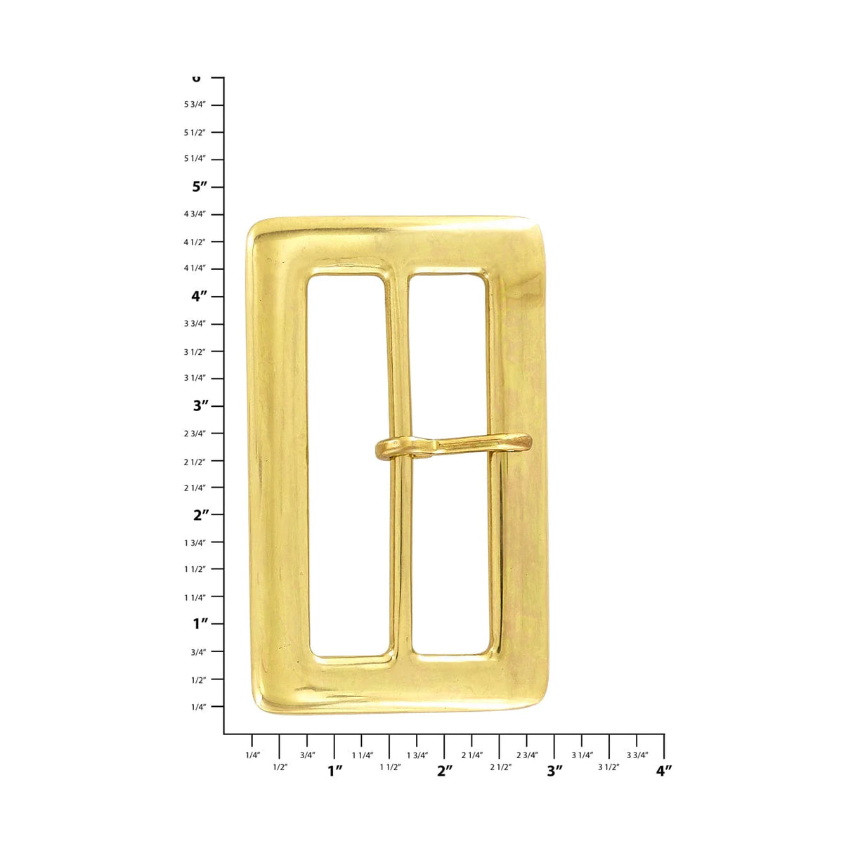 3 1/2" Santa Belt Buckle, Buckle Only, Solid Brass