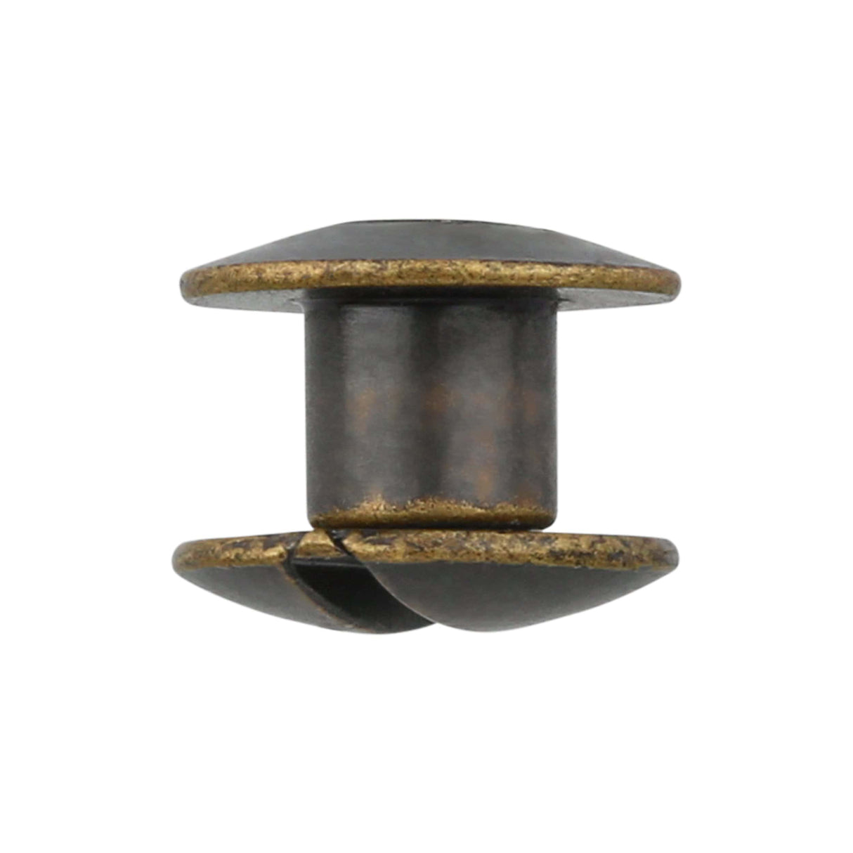 Ohio Travel Bag 3/16" Antique Brass, Chicago Screw, Solid Brass, #L-156-3-16-ANTB L-156-3-16-ANTB