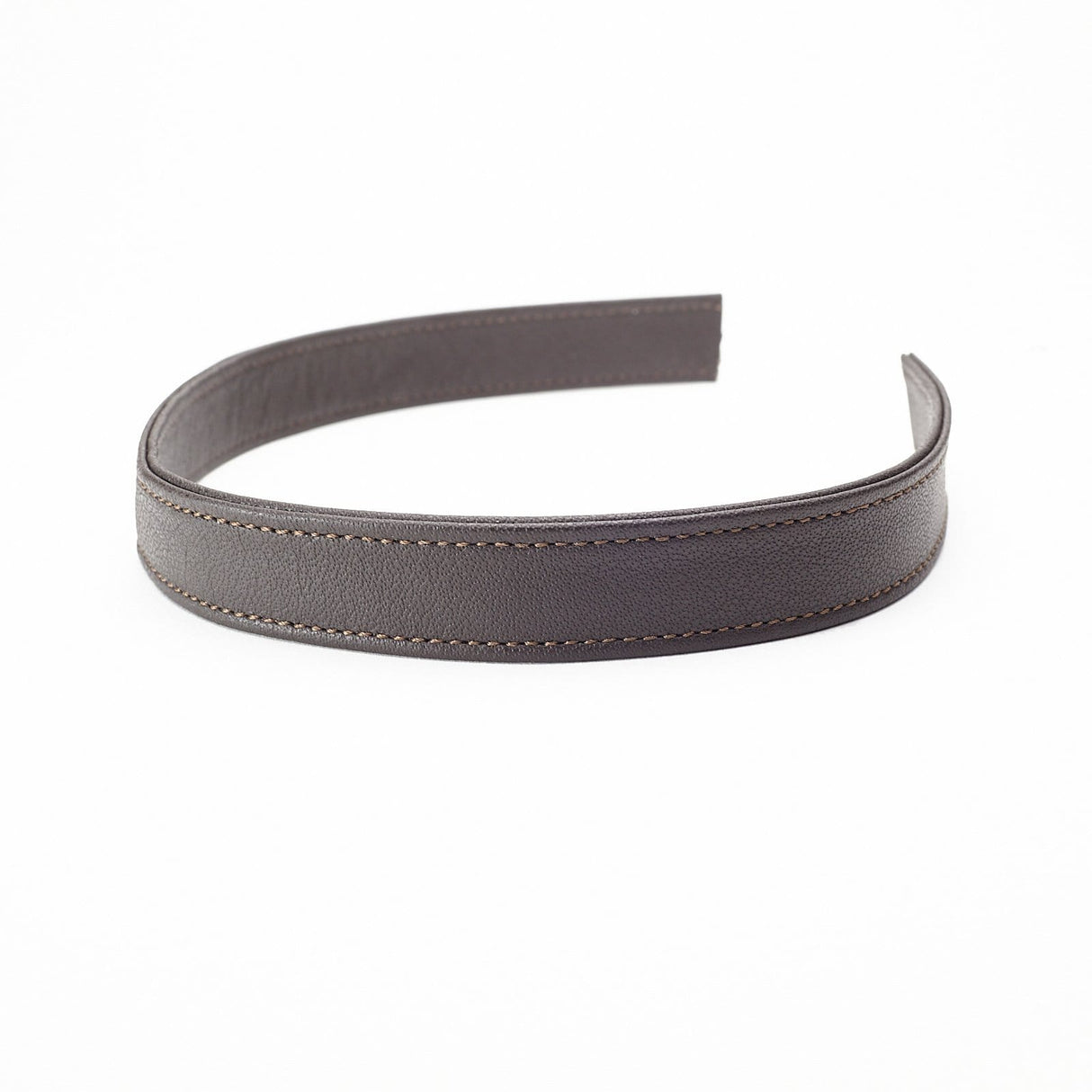 Ohio Travel Bag 3/4" Dark Brown, Flat Leather Strapping, Leather, #CALF-3-4-DKBRO CALF-3-4-DKBRO