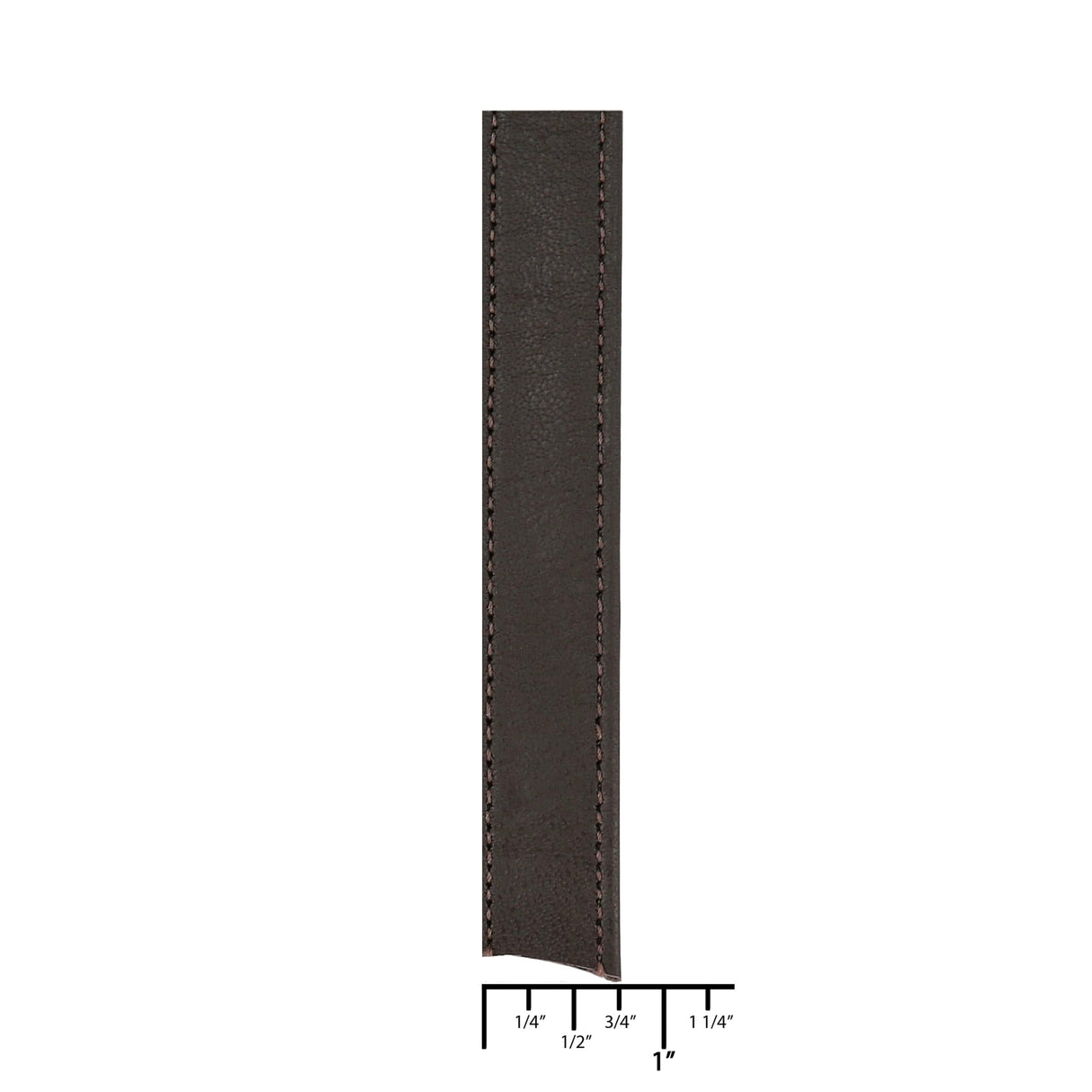 Ohio Travel Bag 3/4" Dark Brown, Flat Leather Strapping, Leather, #CALF-3-4-DKBRO CALF-3-4-DKBRO