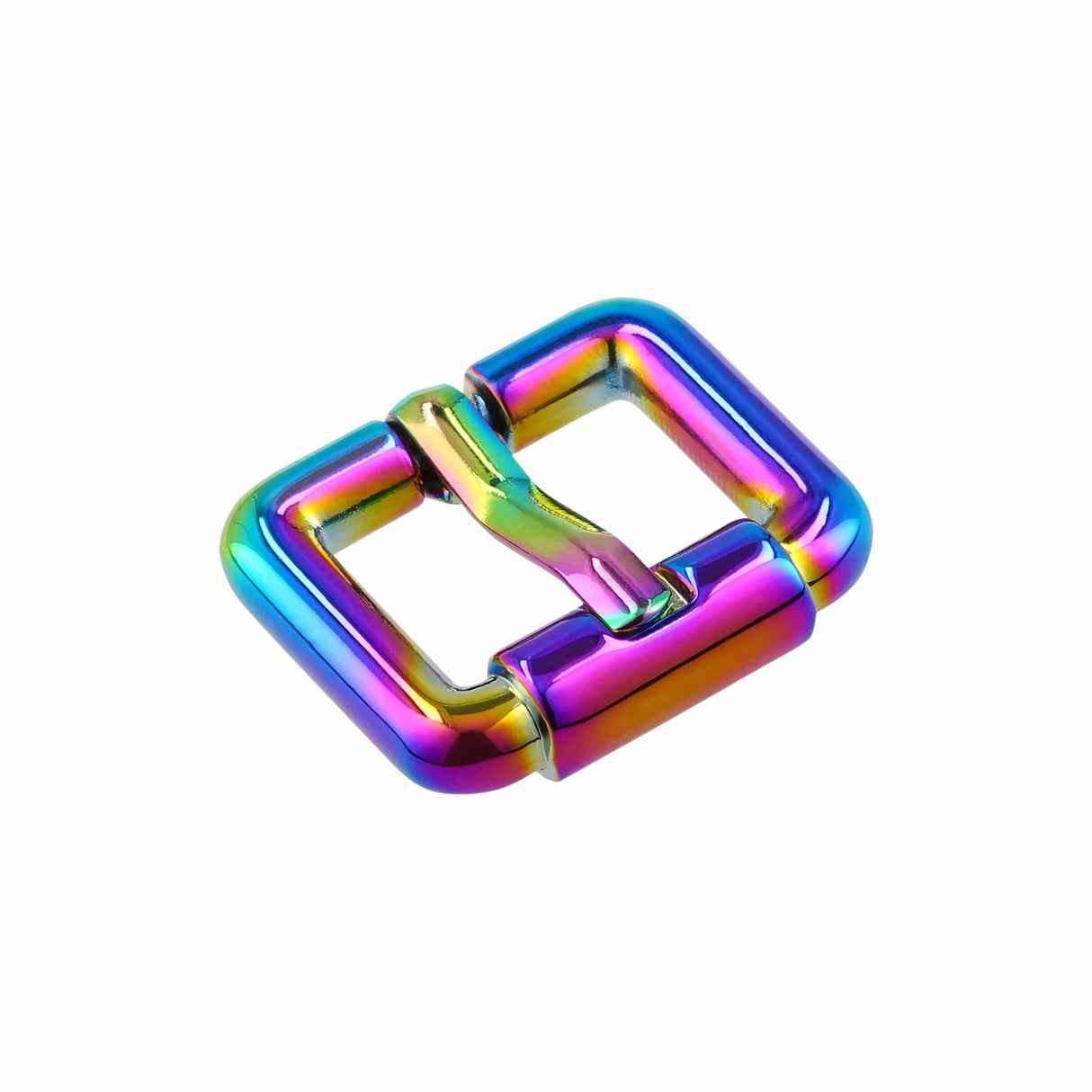 Ohio Travel Bag 3/4" Rainbow, Imitation Roller Heel Bar Buckle, Zinc Alloy, #C-51-3-4-IR C-51-3-4-IR