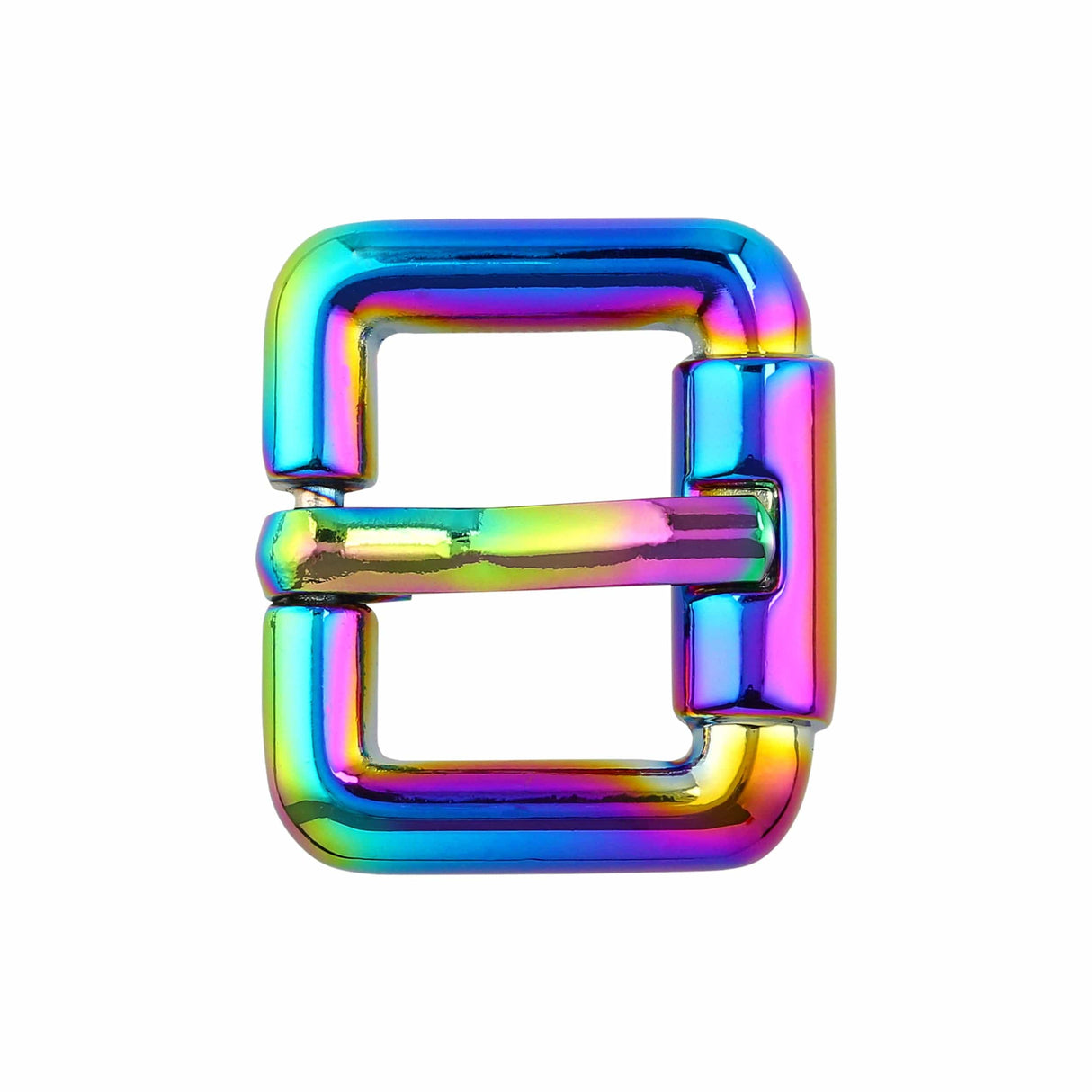 Ohio Travel Bag 3/4" Rainbow, Imitation Roller Heel Bar Buckle, Zinc Alloy, #C-51-3-4-IR C-51-3-4-IR