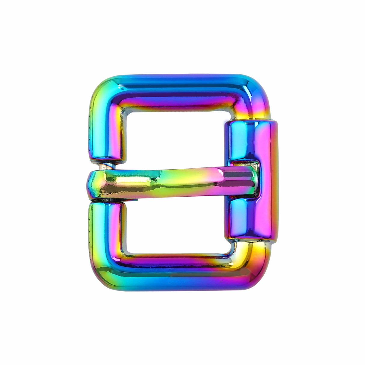 Ohio Travel Bag 3/4" Rainbow, Imitation Roller Heel Bar Buckle, Zinc Alloy, #C-51-3-4-IR C-51-3-4-IR