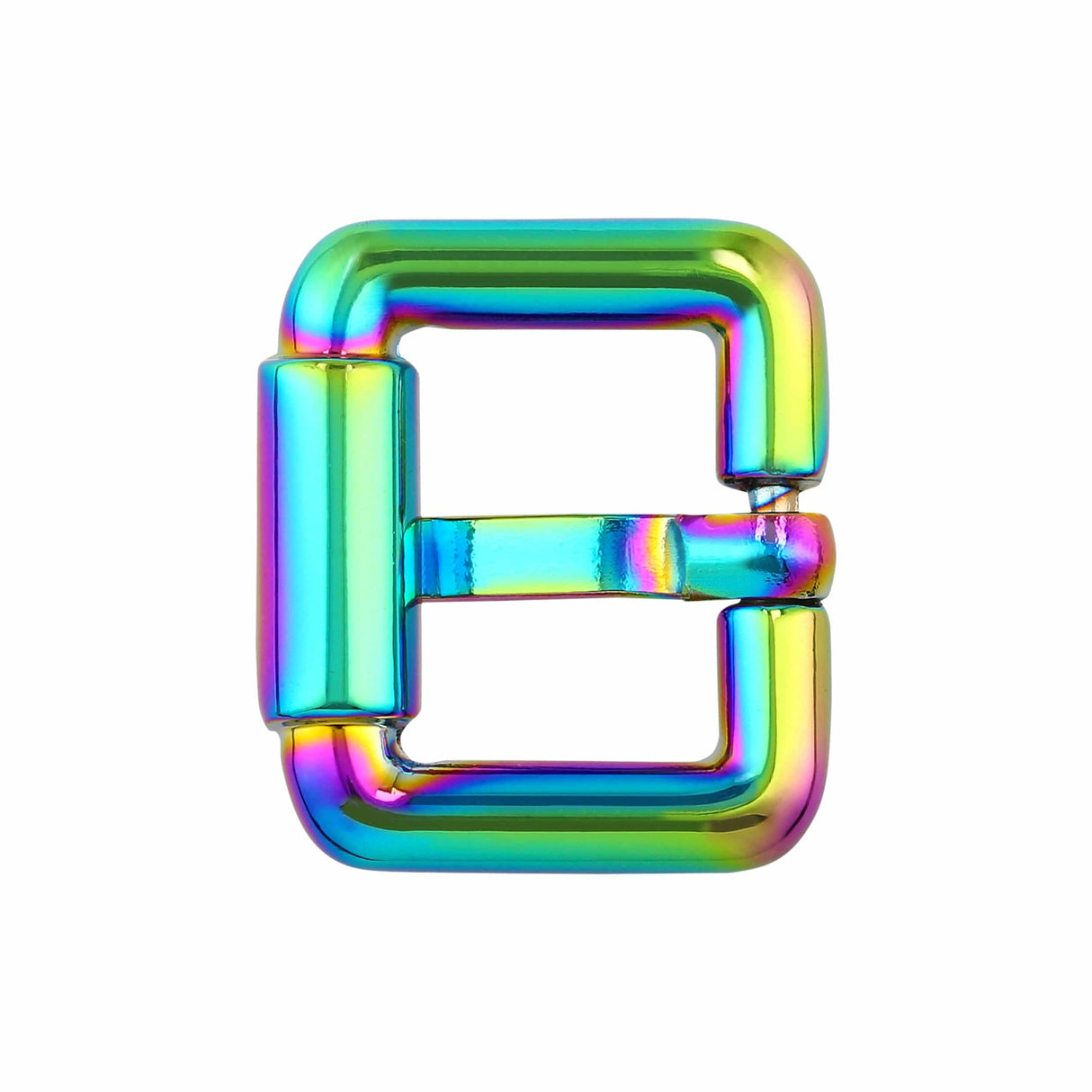 Ohio Travel Bag 3/4" Rainbow, Imitation Roller Heel Bar Buckle, Zinc Alloy, #C-51-3-4-IR C-51-3-4-IR