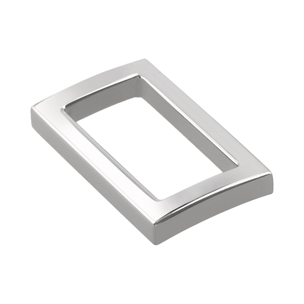 Ohio Travel Bag 3/4" Shiny Nickel, Rectangular Concave Ring, Zinc Alloy, #P-2556-NIC P-2556-NIC