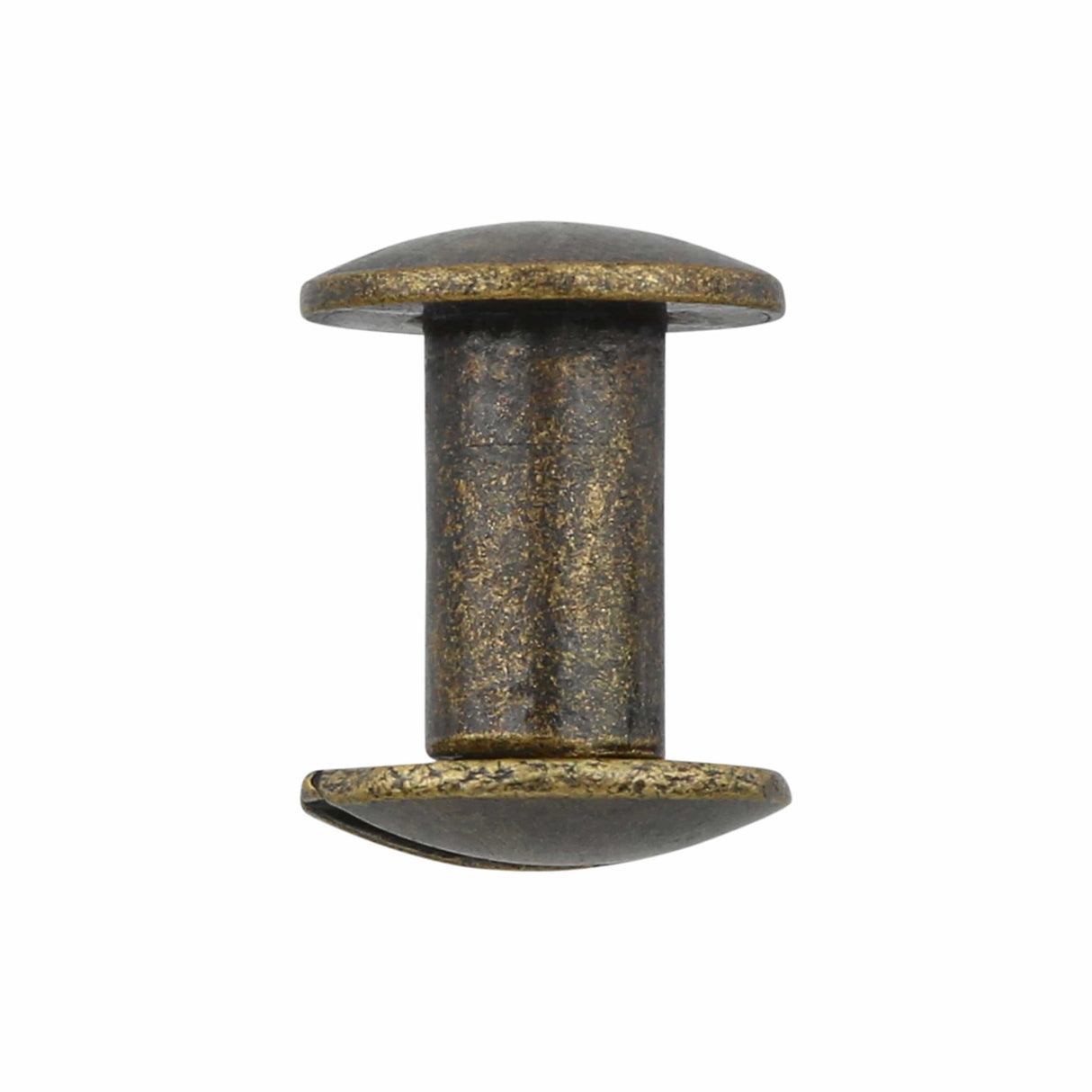 Ohio Travel Bag 3/8" Antique Brass, Chicago Screw, Solid Brass, #L-156-3-8-ANTB L-156-3-8-ANTB