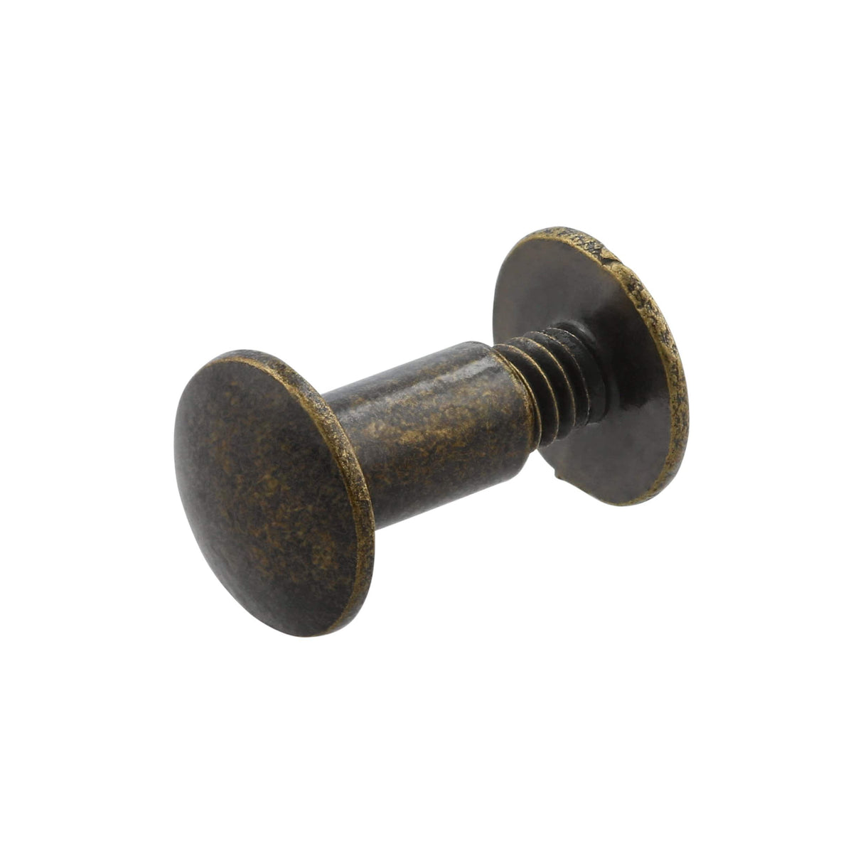 Ohio Travel Bag 3/8" Antique Brass, Chicago Screw, Solid Brass, #L-156-3-8-ANTB L-156-3-8-ANTB