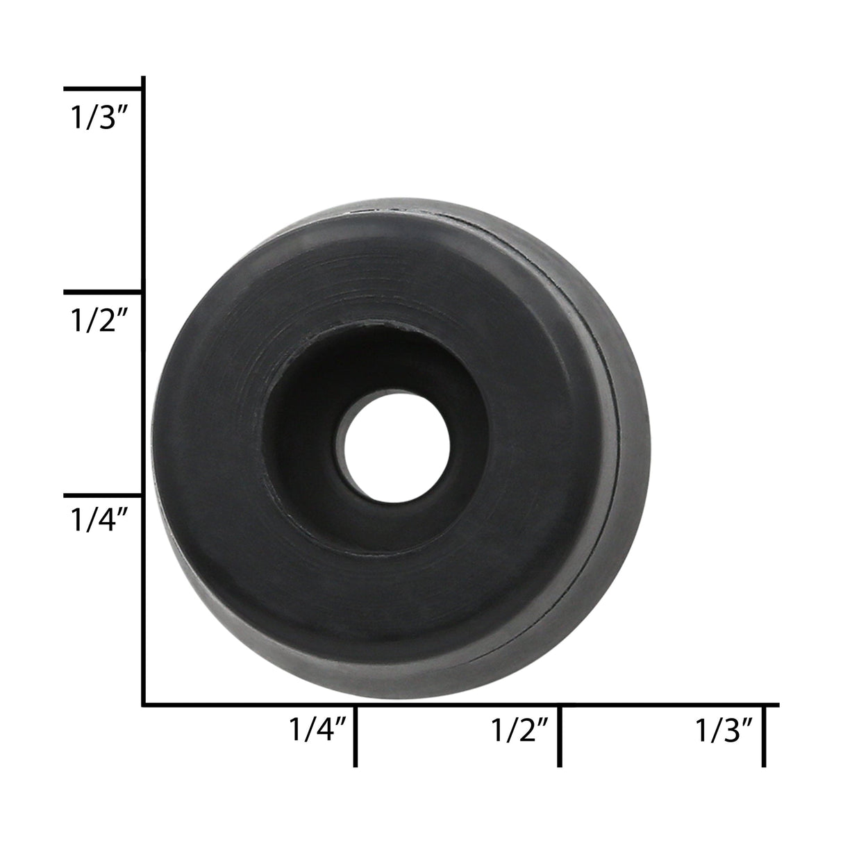 Ohio Travel Bag 3/8" Black, Bottom Stud, Plastic, #L-1473-BLK L-1473-BLK