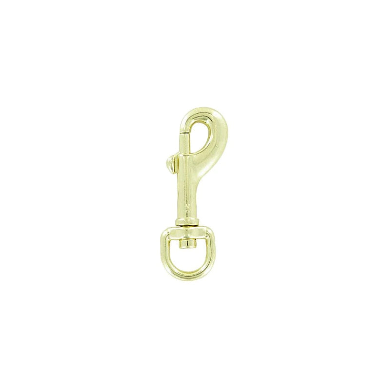 3/8" Brass, Bolt Swivel Snap Hook, Zinc Alloy