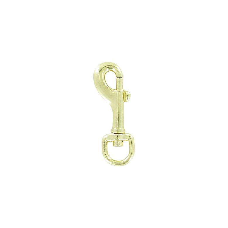 3/8" Brass, Bolt Swivel Snap Hook, Zinc Alloy