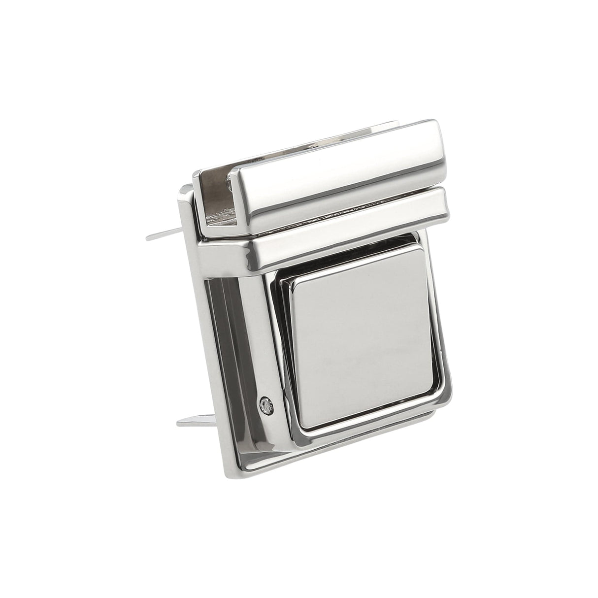 Ohio Travel Bag 30mm Shiny Nickel, Tuck Catch, Zinc Alloy, #L-363-NP L-363-NP