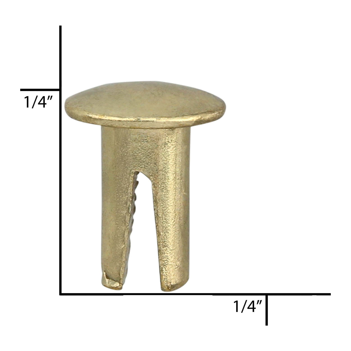Ohio Travel Bag 4/16" Brass, Split Rivet, Steel- 24 pk, #100-4-16-BP 100-4-16-BP