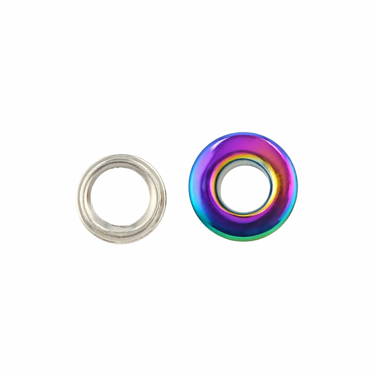Ohio Travel Bag 4.5mm Rainbow, Eyelet with Washer, Zinc Alloy - Pack 12, #A-450-4.5-IR A-450-4.5-IR