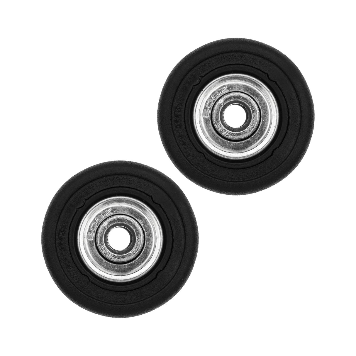 Ohio Travel Bag 40mm Black, 2 Ball Bearing Wheels with Rivets, Plastic, #L-3804 L-3804