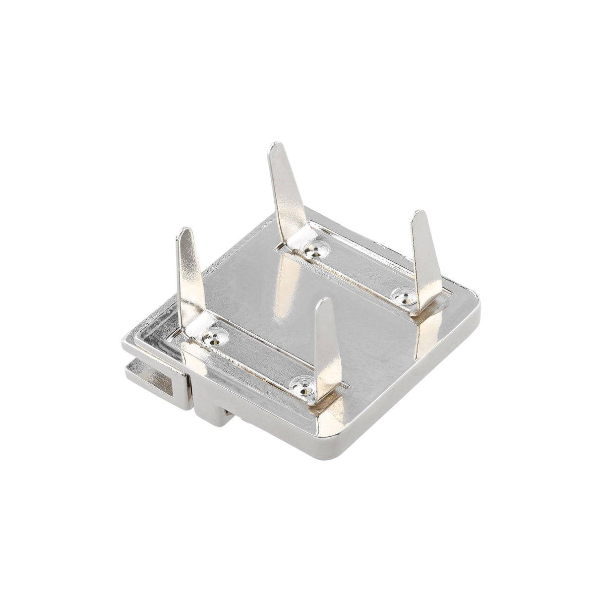 Ohio Travel Bag 45mm Shiny Nickel, Tuck Catch with Lock, Zinc Alloy, #L-362-NP L-362-NP