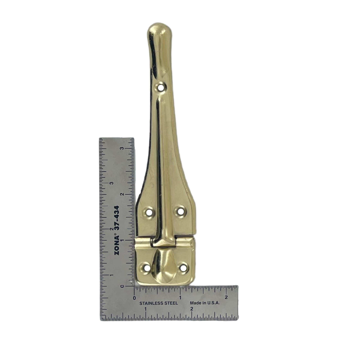 Ohio Travel Bag 5 1/4" Brass, Plated Hinge, Zinc Alloy, #L-408X-D-BP L-408X-D-BP