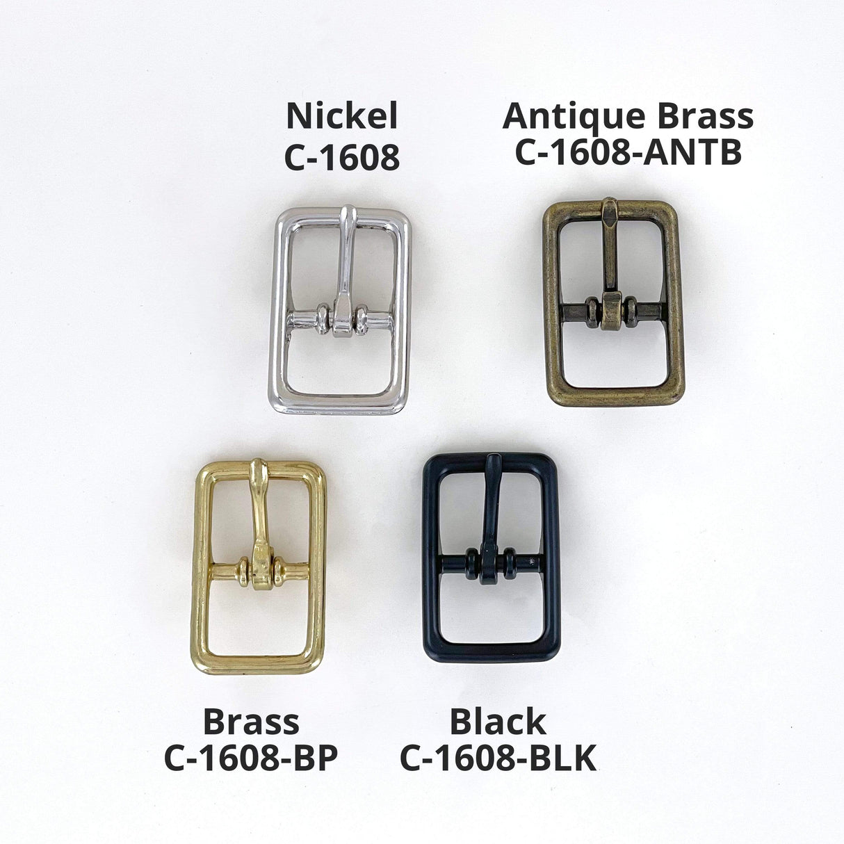 Ohio Travel Bag 5/8" Antique Brass, Center Bar Buckle, Zinc Alloy, #C-1608-ANTB C-1608-ANTB