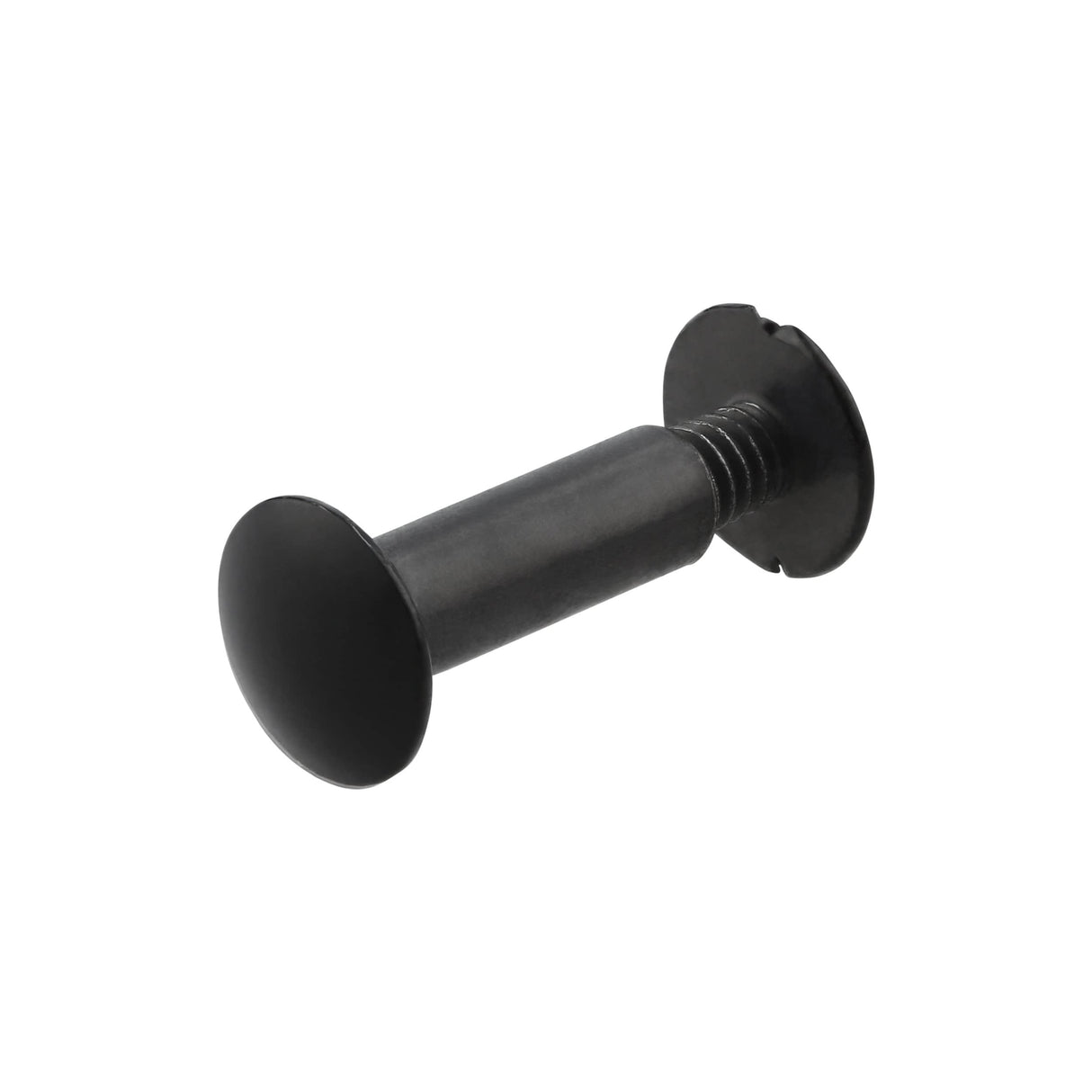 Ohio Travel Bag 5/8" Black, Chicago Screw, Solid Brass, #L-156-5-8-BLK L-156-5-8-BLK