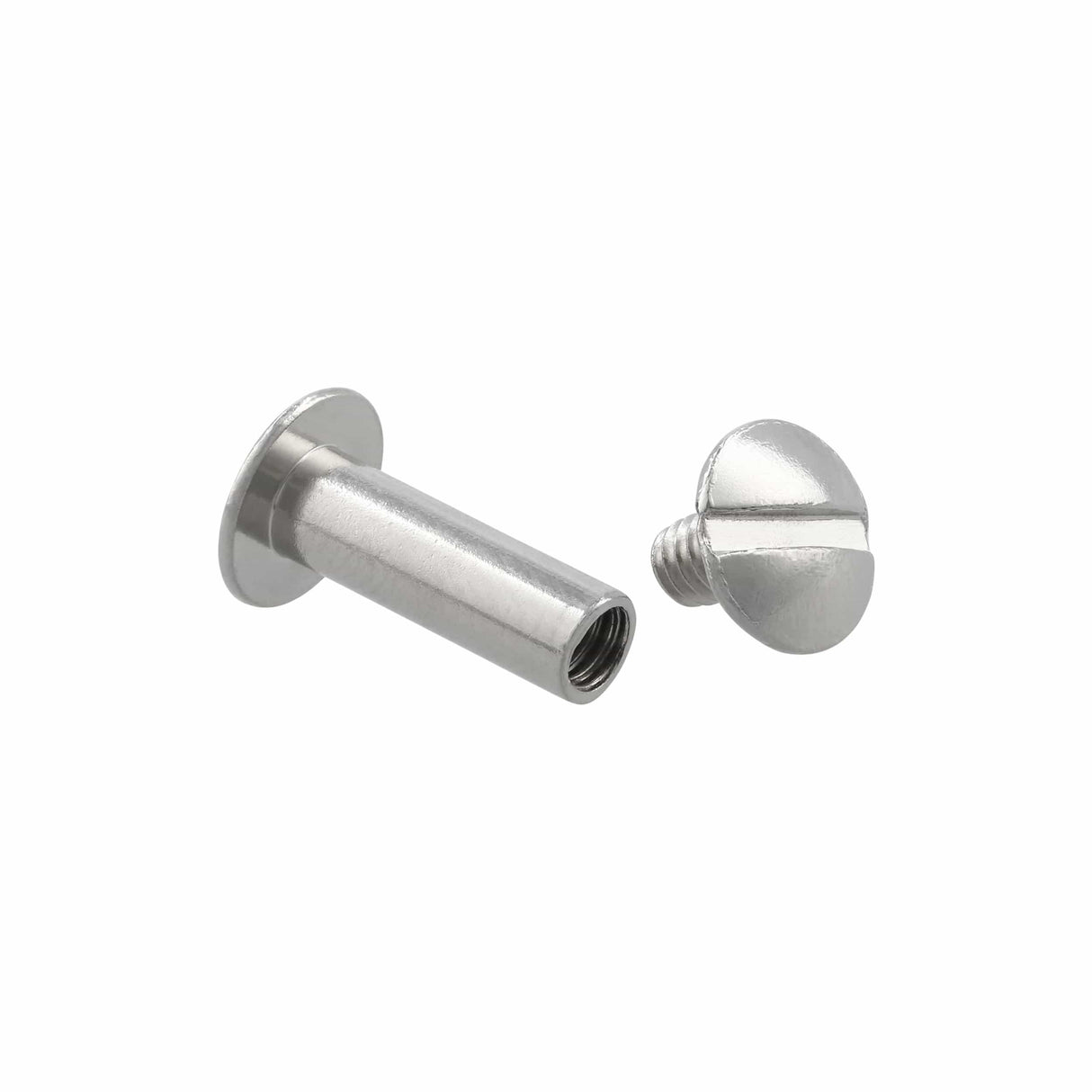 Ohio Travel Bag 5/8" Nickel, Chicago Screw, Solid Brass, #L-156-5-8-SBN L-156-5-8-SBN