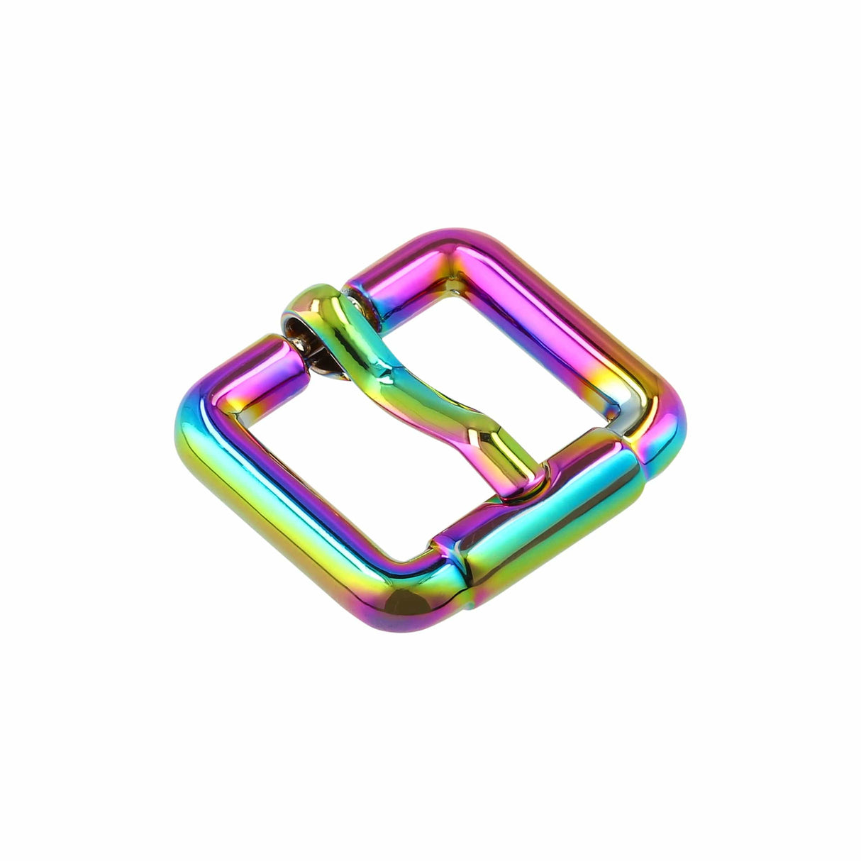Ohio Travel Bag 5/8" Rainbow, Imitation Roller Heel Bar Buckle, Zinc Alloy, #C-51-5-8-IR C-51-5-8-IR