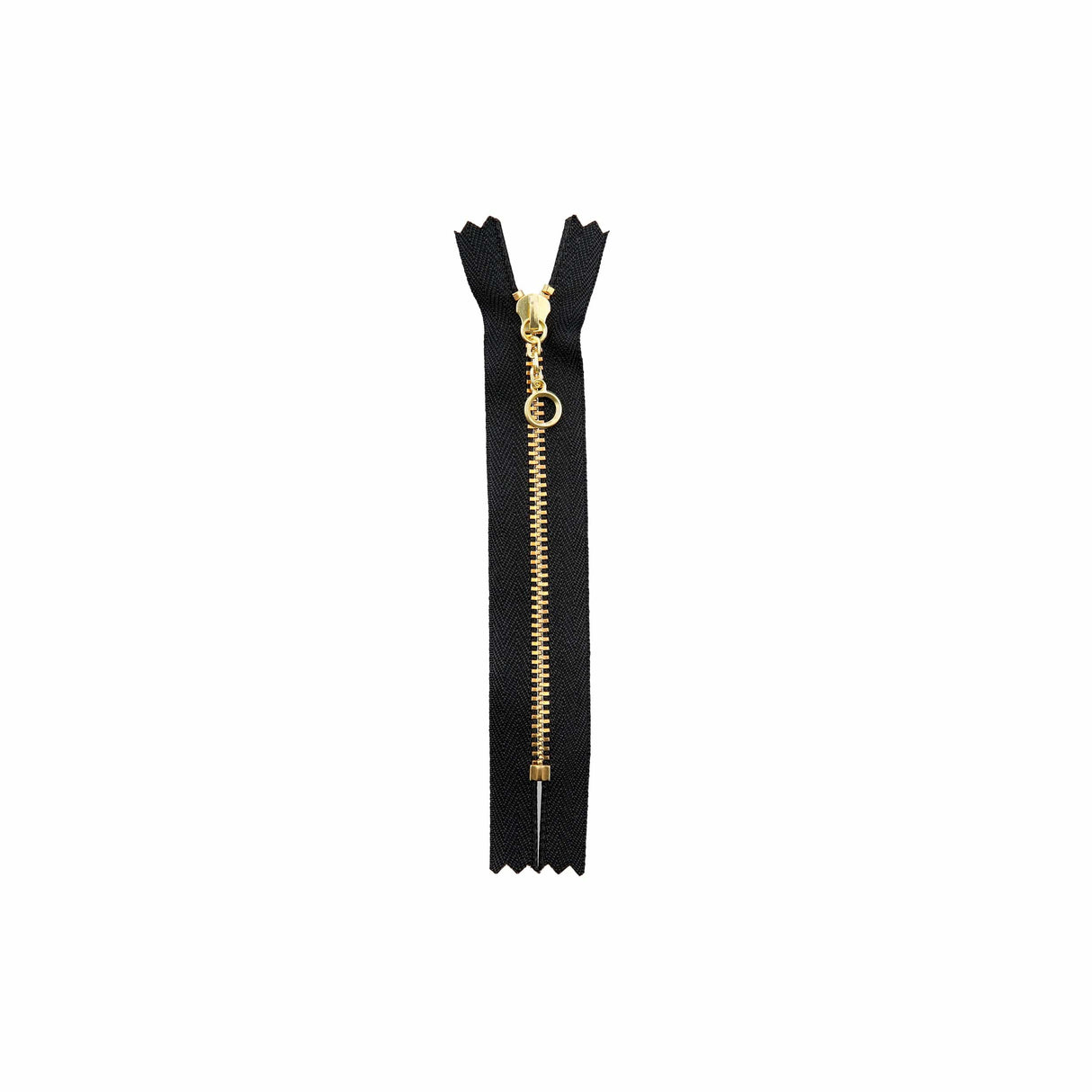 Ohio Travel Bag 5" Handbag Zipper, Black w/ Brass Teeth, #451-5-BLK-BRS 451-5-BLK-BRS