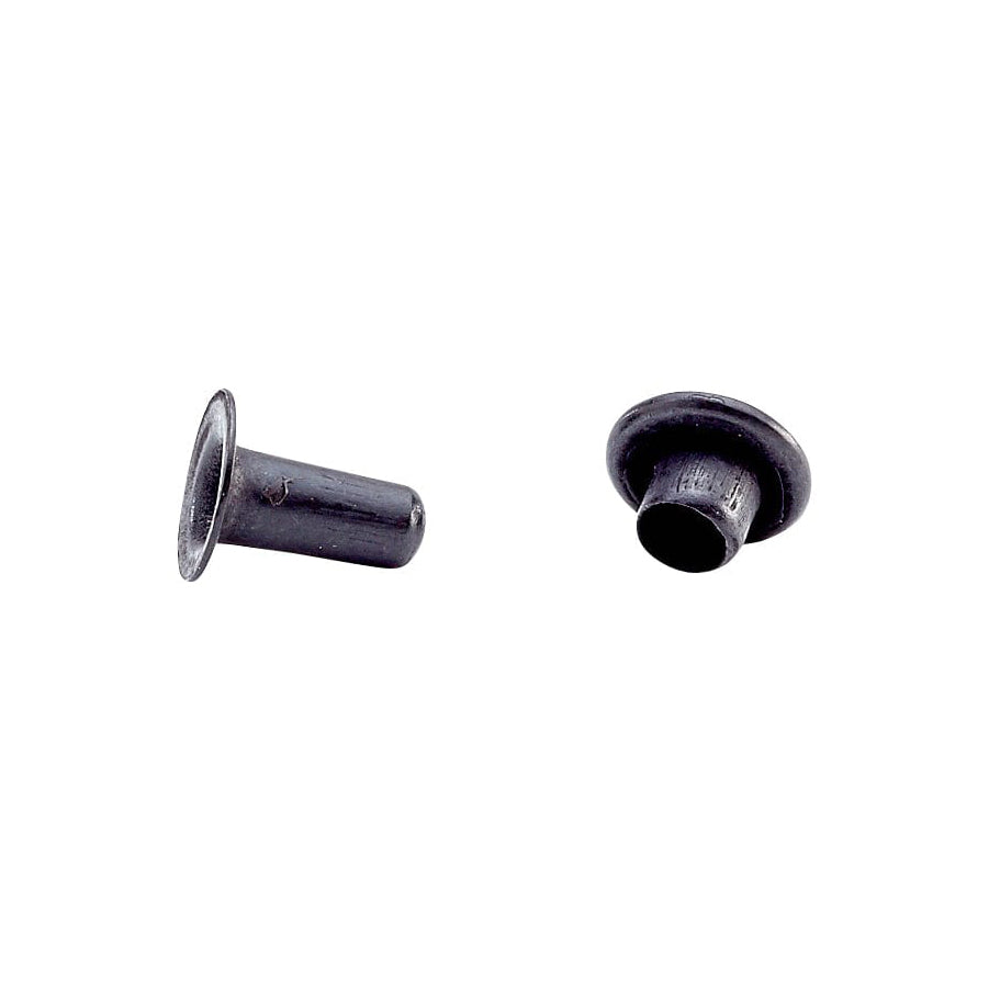6.5mm Black, Single Cap Jiffy Rivets, 100ct