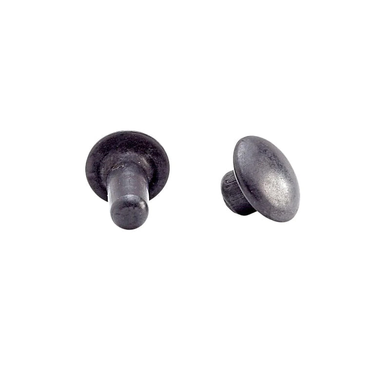 6.5mm Black, Single Cap Jiffy Rivets, 100ct
