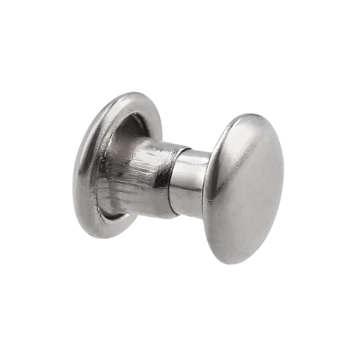 Ohio Travel Bag 6.5mm Nickel, Double Cap Jiffy Rivets, Solid Brass-100ct, #NB206D-SBN NB206D-SBN