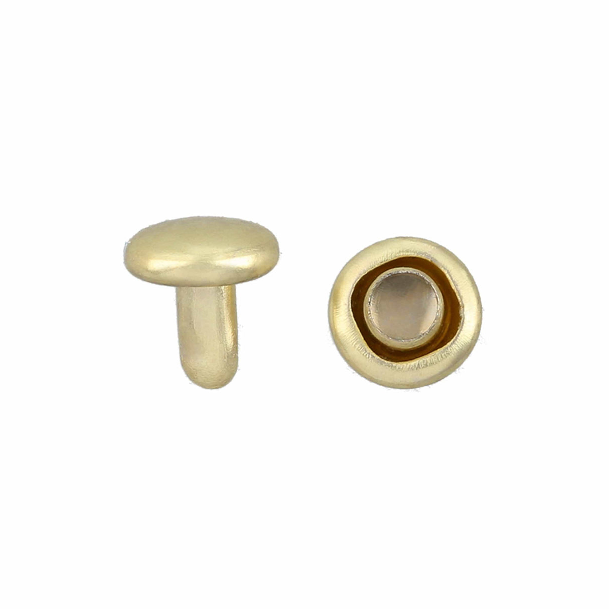 Ohio Travel Bag 6mm Brass Plate, Double Cap Jiffy Rivet, Steel, #A-337-BP A-337-BP