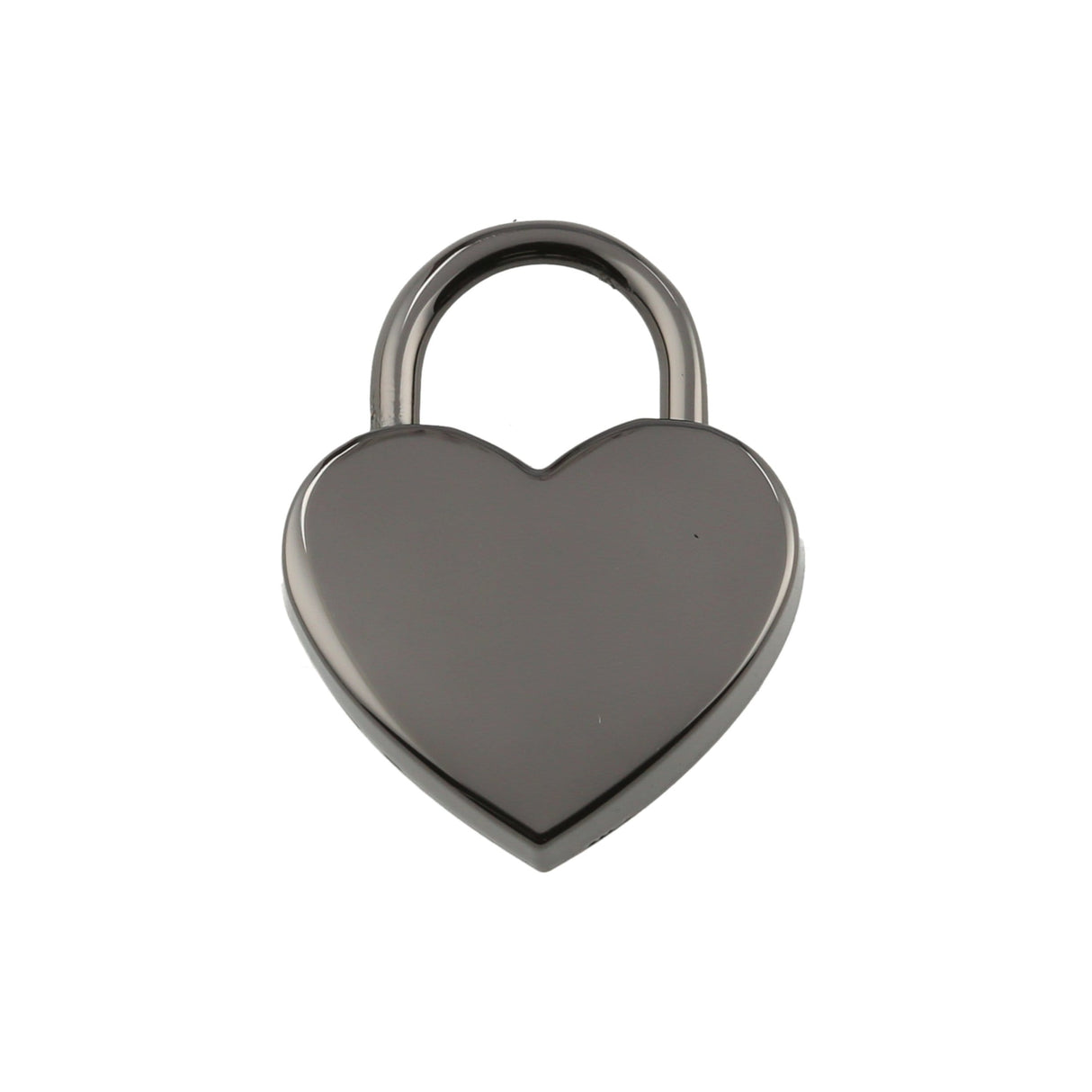 Ohio Travel Bag 7/8" Gunmetal, Small Heart Padlock, Zinc Alloy, #L-3577-GUNM L-3577-GUNM