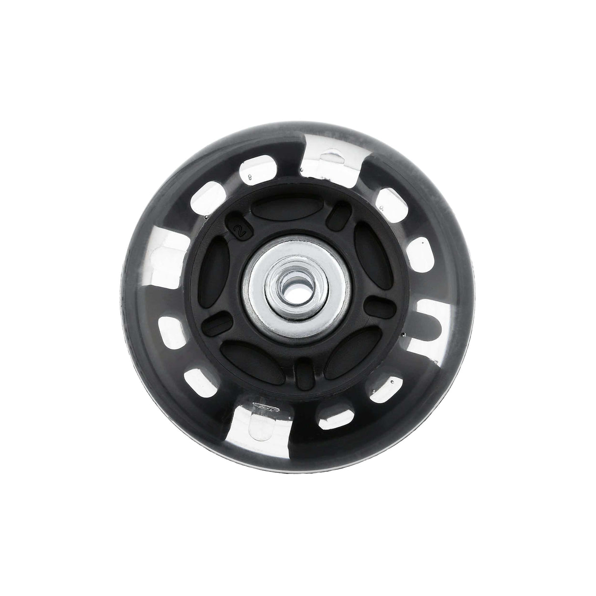 Ohio Travel Bag 76mm Black, In-line skate wheel with LED Lights, PolyUrethane, #L-3891-BLK L-3891-BLK