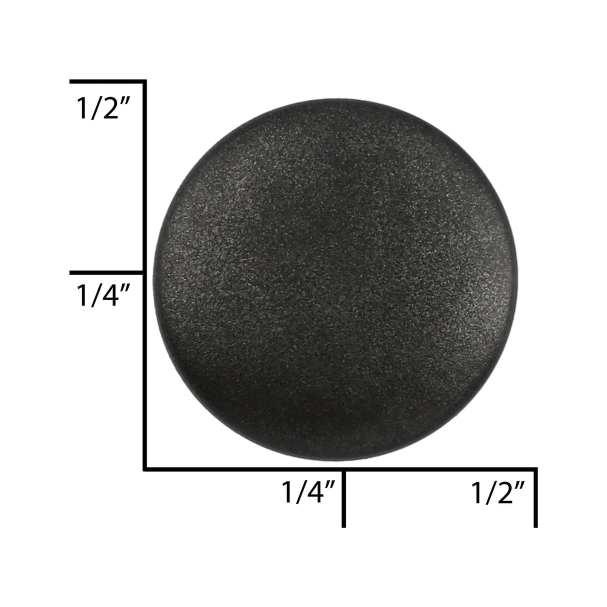 Ohio Travel Bag 7mm Black, Double Cap Jiffy Rivets, Steel, #A-312-BLK A-312-BLK