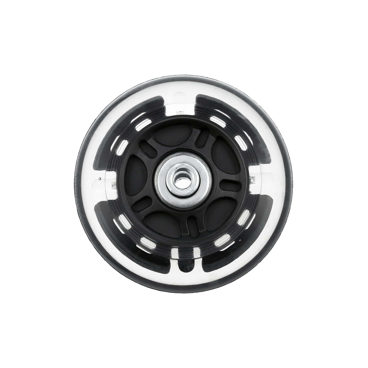 Ohio Travel Bag 80mm Black, In-line skate wheel with LED Lights, PolyUrethane, #L-3892-BLK L-3892-BLK