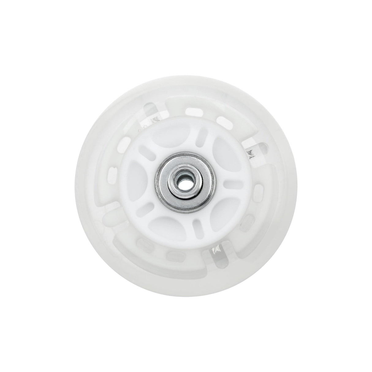 Ohio Travel Bag 80mm White, In-line skate wheel with LED Lights, PolyUrethane, #L-3892-WHT L-3892-WHT