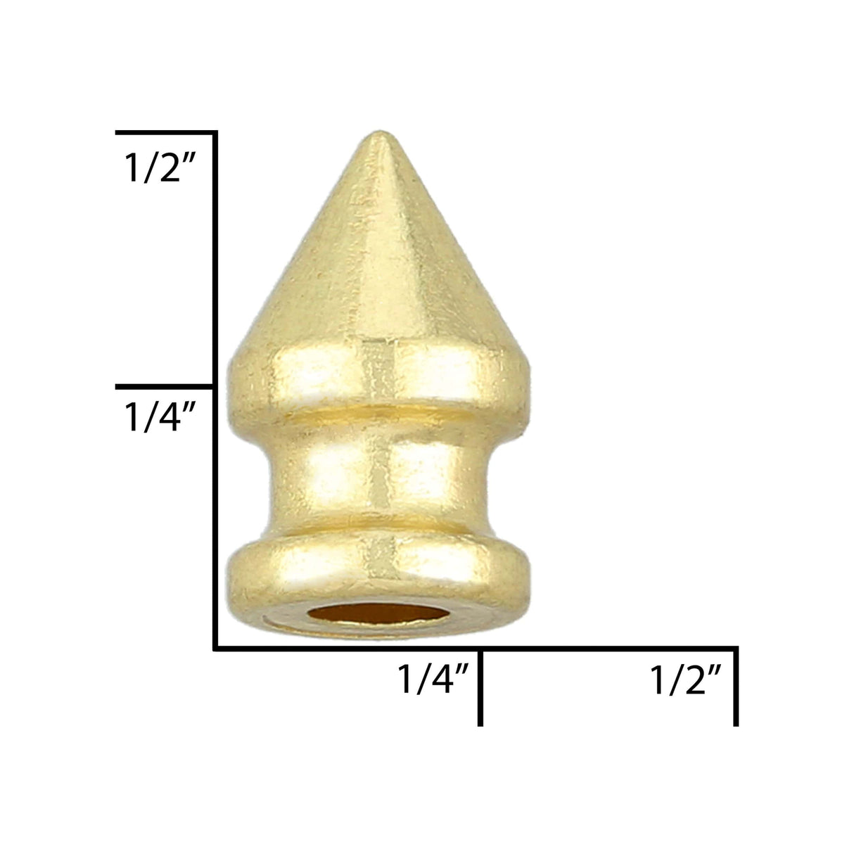 Ohio Travel Bag 8mm Brass, Spike, Zinc Alloy, #C-1167-BP C-1167-BP