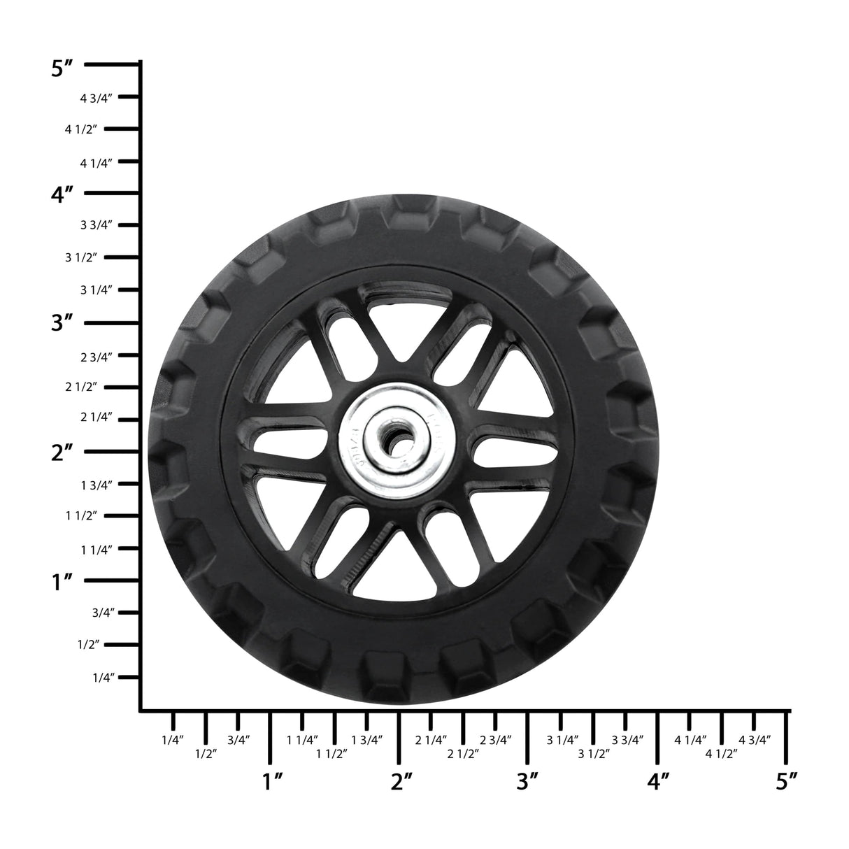 Ohio Travel Bag 96mm Black, Rugged Wheel, Plastic, #L-3714 L-3714