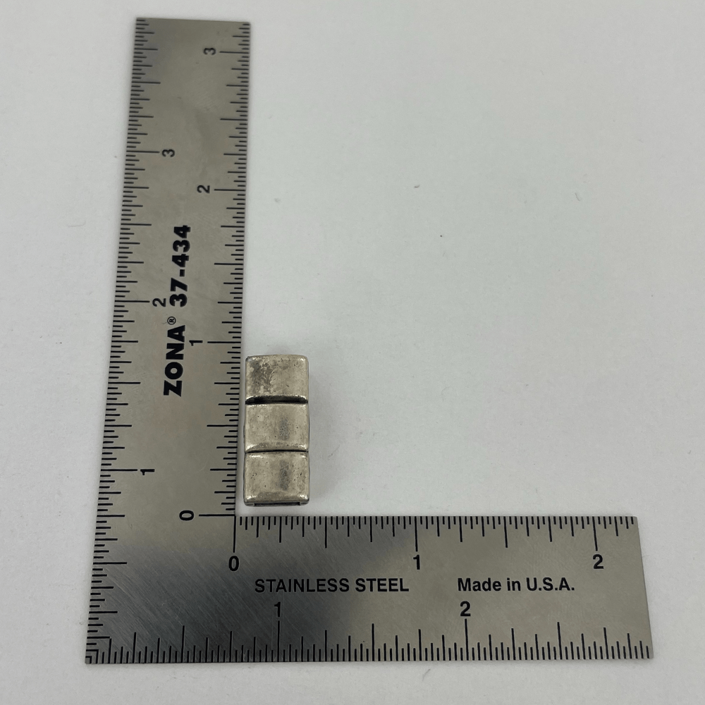 Ohio Travel Bag Adornments 1/2" Antique Silver, Clasp, Zinc Alloy, #B-105 B-105