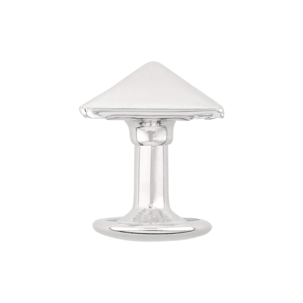 Ohio Travel Bag Adornments 12.7mm Shiny Nickel, Pyramid Rivet Back, Steel-PK10, #P-2943-NP P-2943-NP