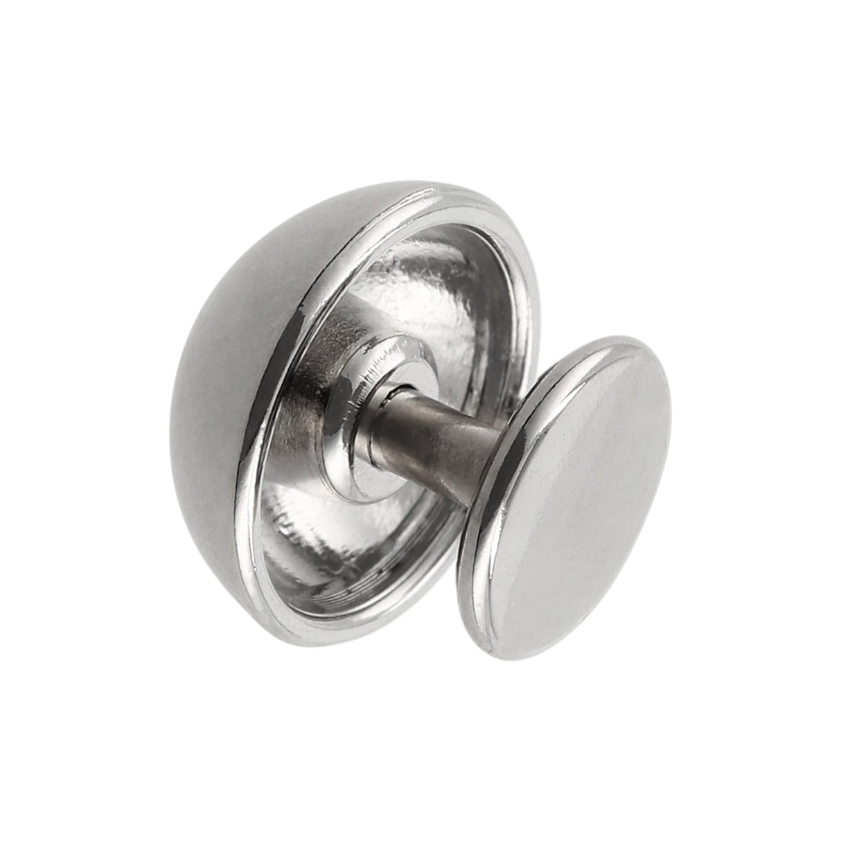 Ohio Travel Bag Adornments 12.7mm Shiny Nickel, Stud With Tack, Zinc Alloy, #P-2591 P-2591