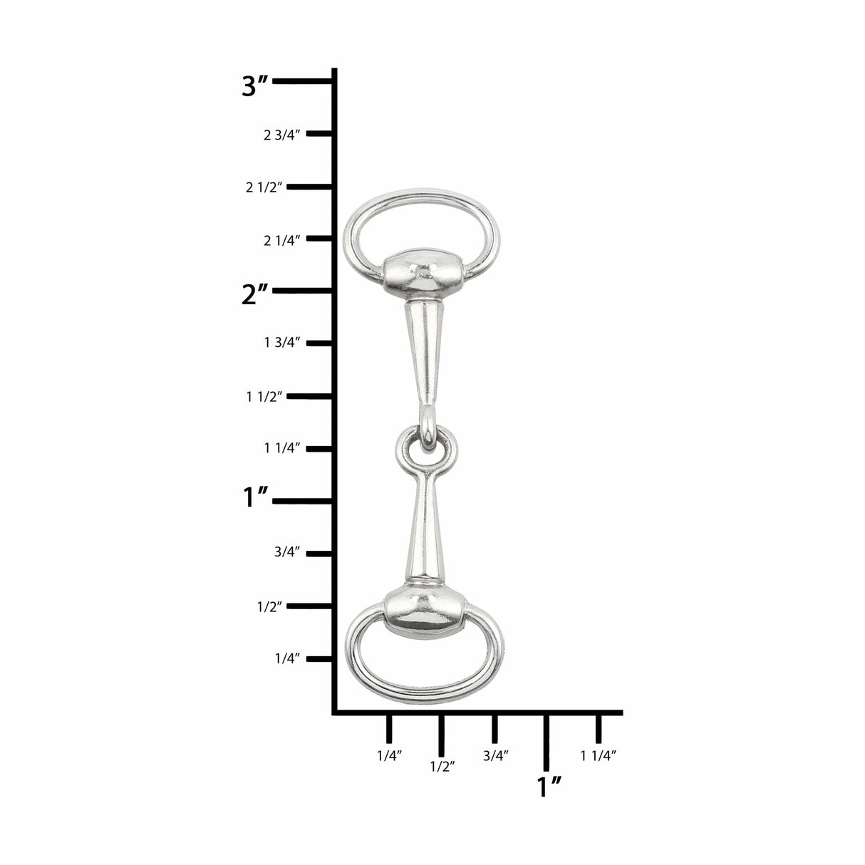 Ohio Travel Bag Adornments 3/4" Shiny Nickel, Shoe Buckle, Zinc Alloy, #SB-130-NIC SB-130-NIC