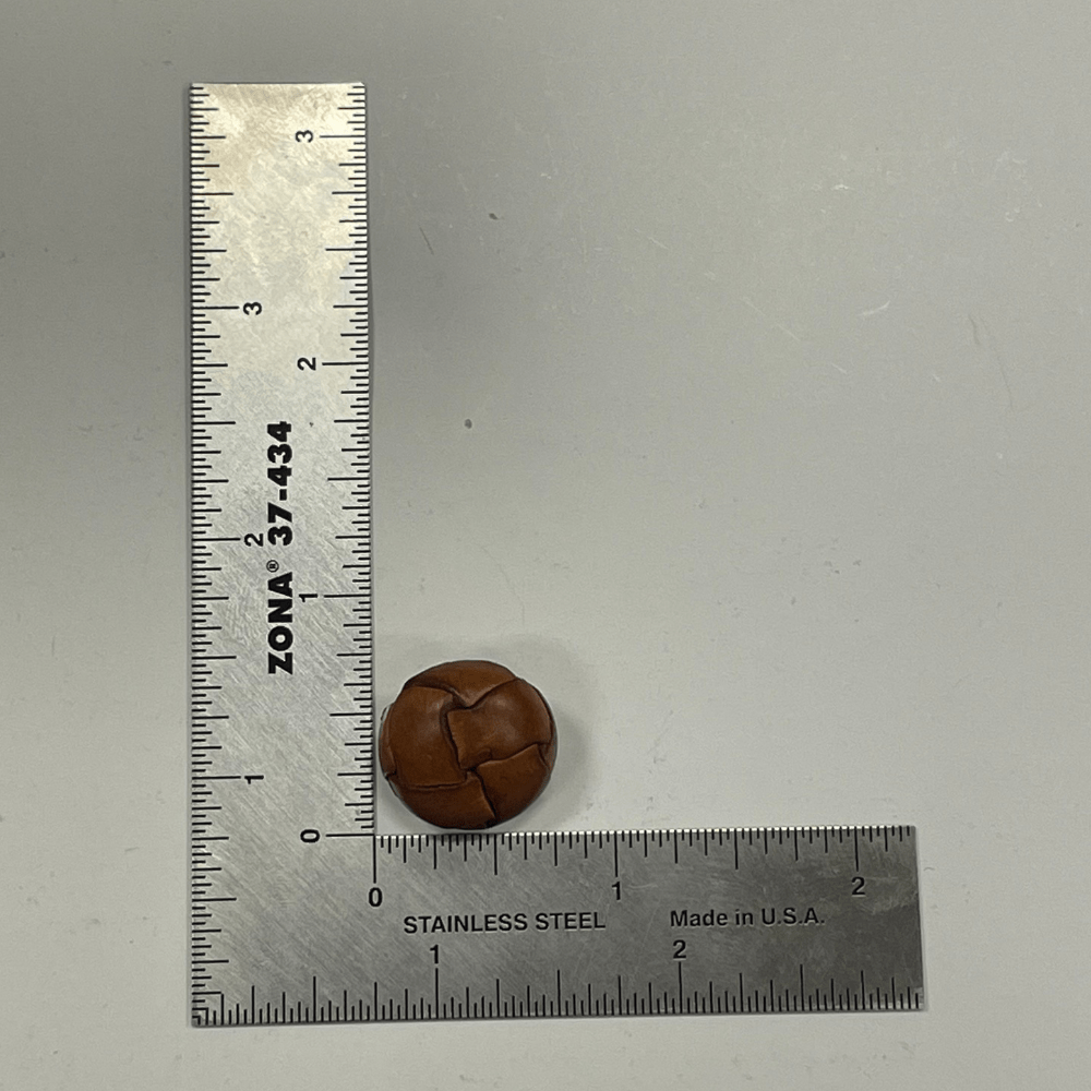 Ohio Travel Bag Adornments 3/4" Tan, Button, Leather, #A-281-TAN A-281-TAN