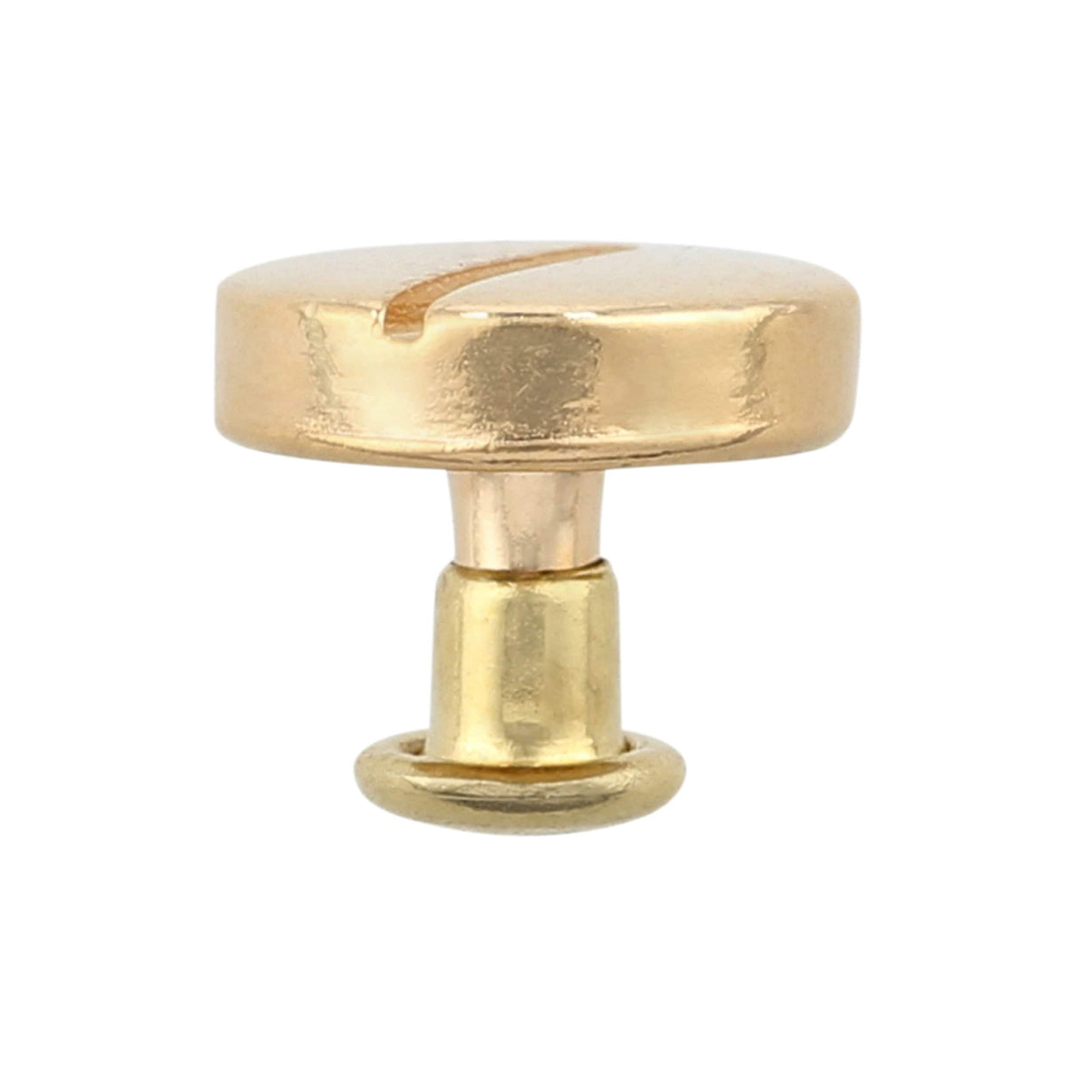 Ohio Travel Bag Adornments 6.3mm Shiny Gold, Stud With Cap, Steel, #P-2851-GOLD P-2851-GOLD