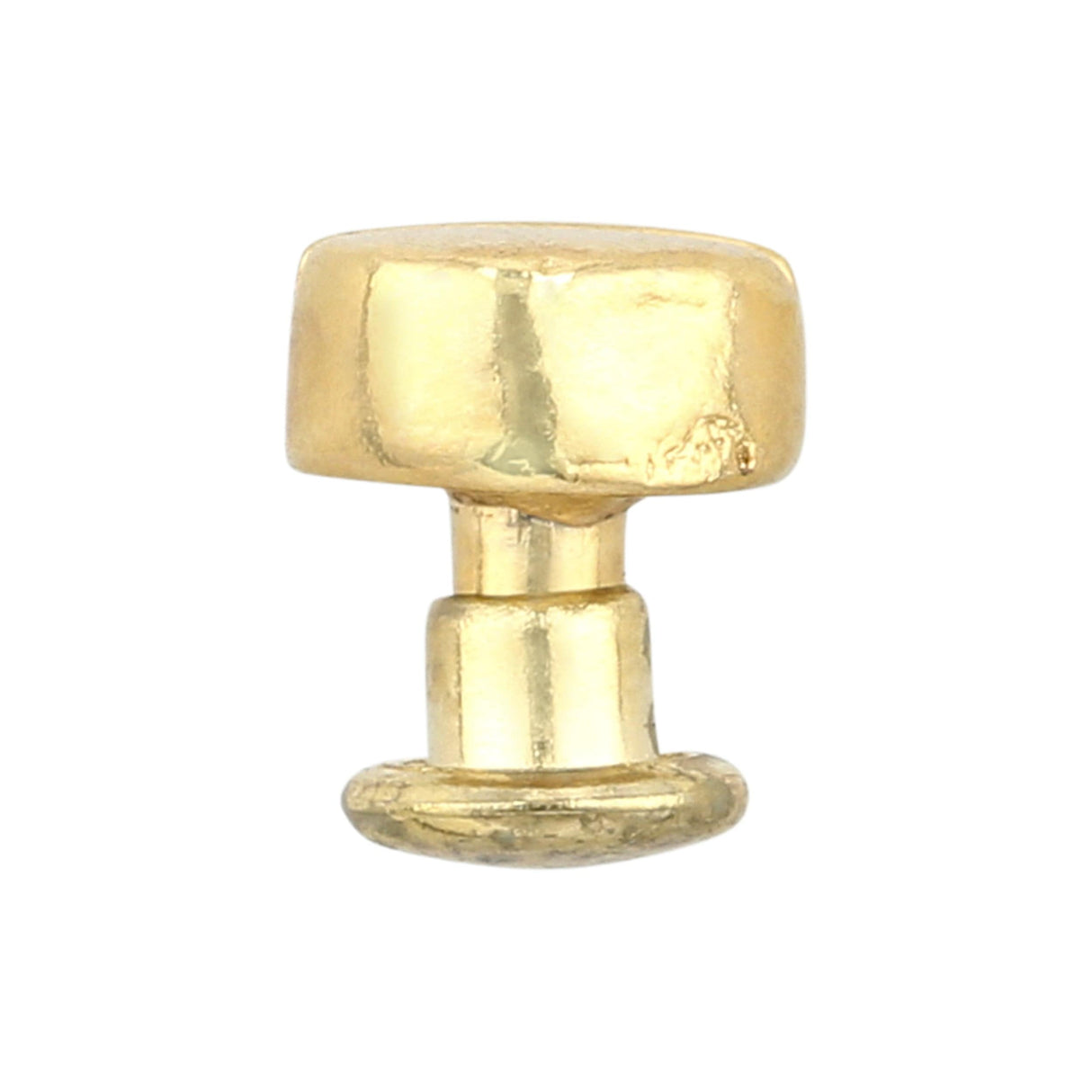 Ohio Travel Bag Adornments 6.3mm Shiny Gold, Stud with Cap, Steel-PK5, #P-2850-GOLD P-2850-GOLD