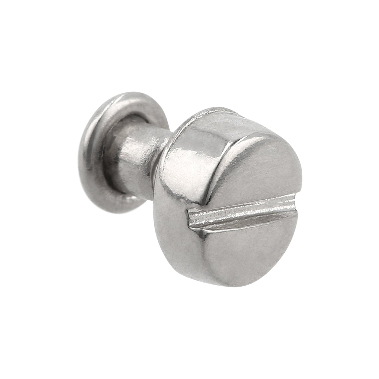 Ohio Travel Bag Adornments 6.3mm Shiny Nickel, Stud with Cap, Steel, #P-2850-NIC P-2850-NIC