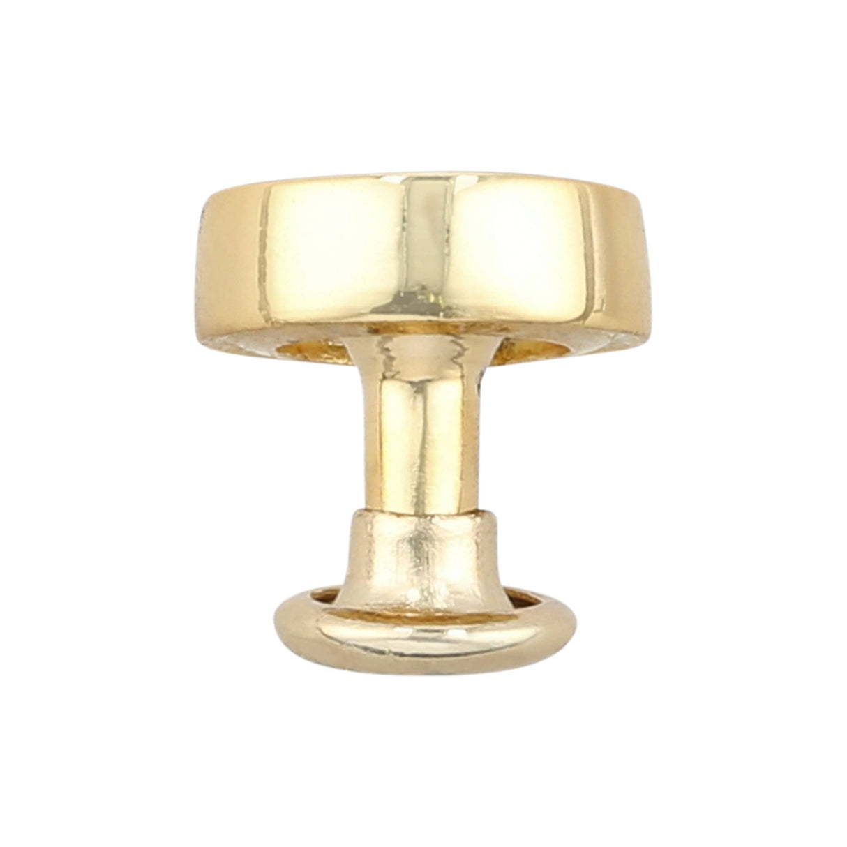 Ohio Travel Bag Adornments 9.5mm Shiny Gold, Screw Top Push Stud, Steel-5pk, #P-2852-GOLD P-2852-GOLD