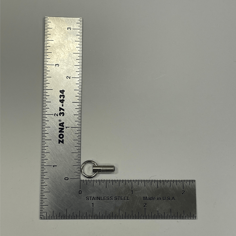 Ohio Travel Bag Adornments Screw Post With Ring Nickel, #C-1819 C-1819