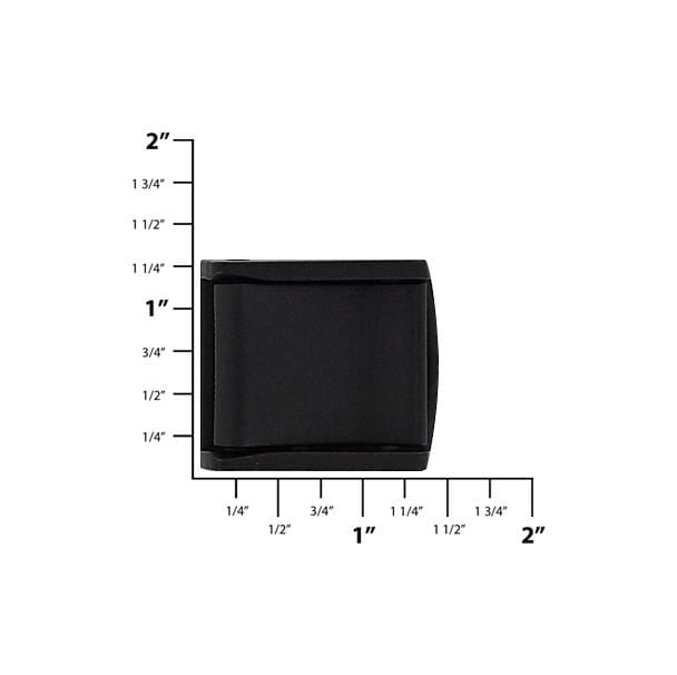 Ohio Travel Bag Buckles 1" Black, Cam Lever Buckle, Plastic, #JL-4535 JL-4535
