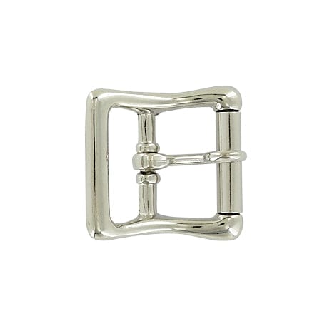 Ohio Travel Bag Buckles 1" Nickel, Locking Tongue Center Bar Roller Buckle, Zinc Alloy, #C-1507-NIC C-1507-NIC